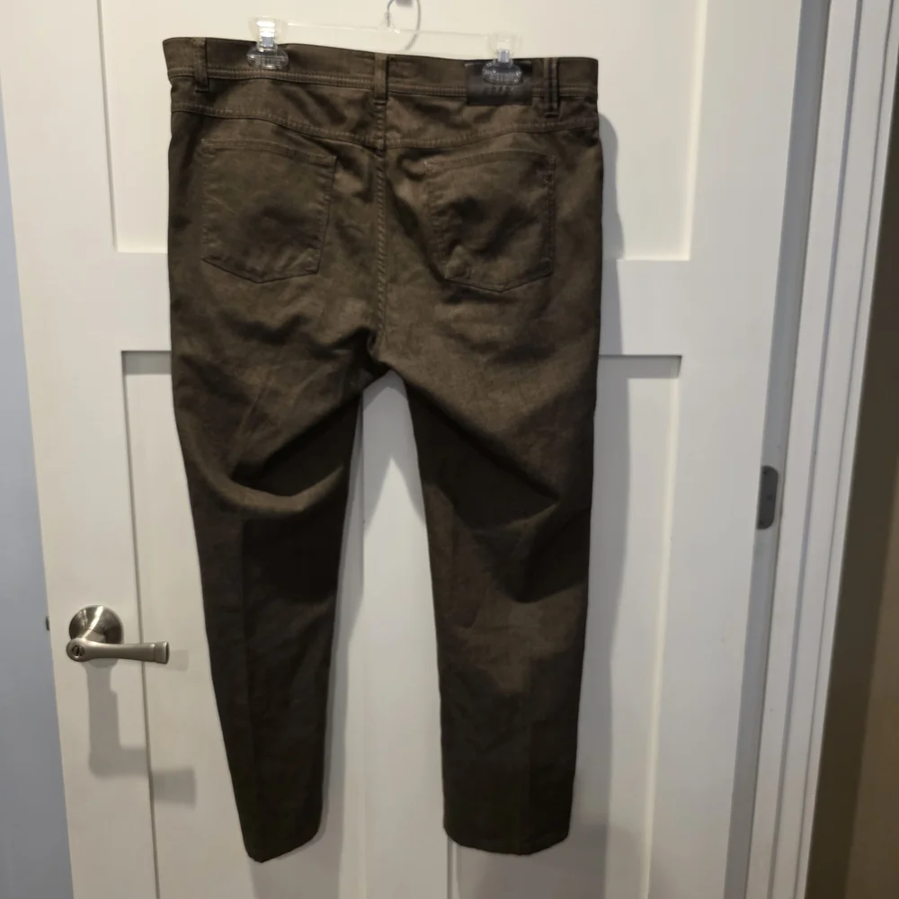 Brax Men's Feel Good Pants 38 Cooper Fancy Regular Fit Brown Gray Lot of 2